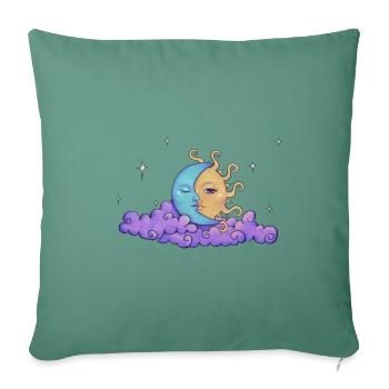 Sol y Luna - Sofa pillowcase 17,3'' x 17,3'' (45 x 45 cm) - cypress green - Front
