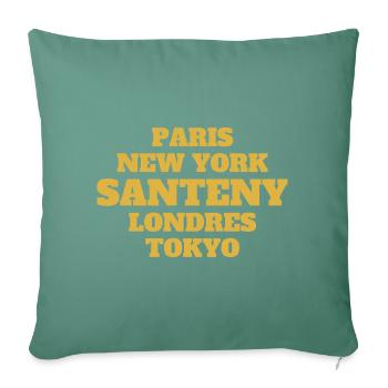 Santeny Style - Unique streets, unique style. - Housse de coussin décorative 45 x 45 cm - vert sapin - Devant