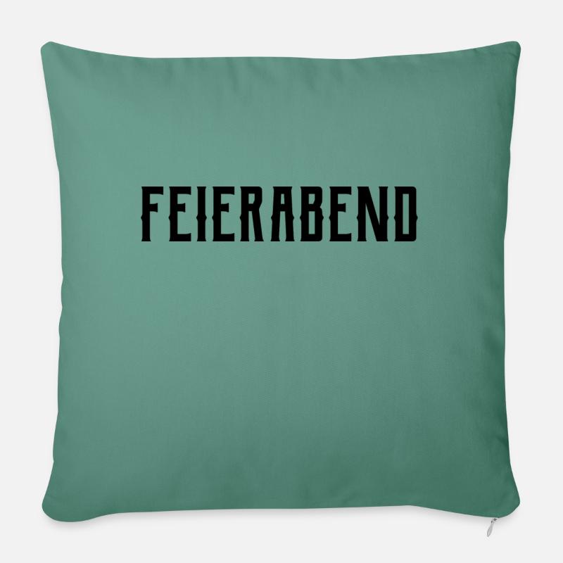 Feierabend - Sofakissenbezug 45 x 45 cm - Tanngrün