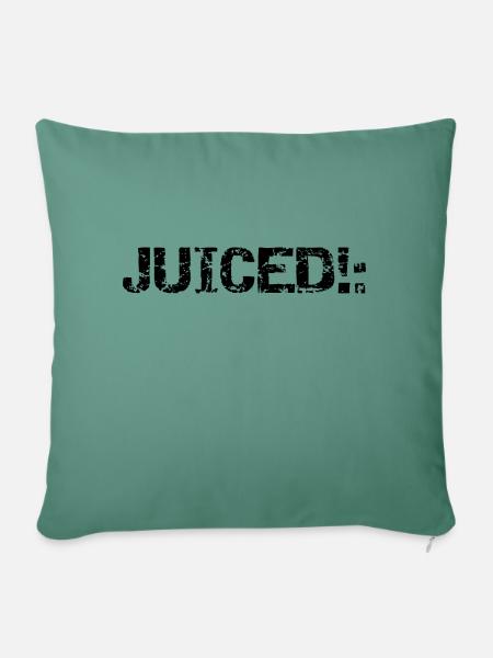 JUICCED BLACK - Sofakissenbezug 45 x 45 cm - Tanngrün