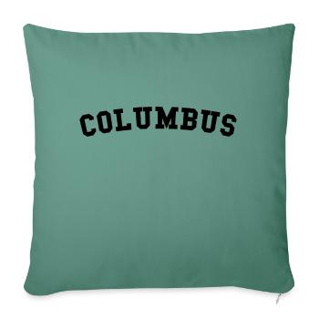 Columbus - Sofakissenbezug 45 x 45 cm - Tanngrün - Vorne