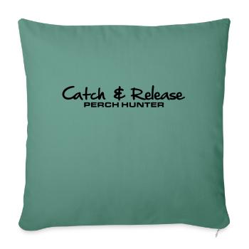 as26_cr_perch_hunter - Sofa pillowcase 17,3'' x 17,3'' (45 x 45 cm) - cypress green - Front