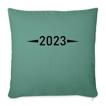 2023 - Sofa pillowcase 17,3'' x 17,3'' (45 x 45 cm) - cypress green - Front
