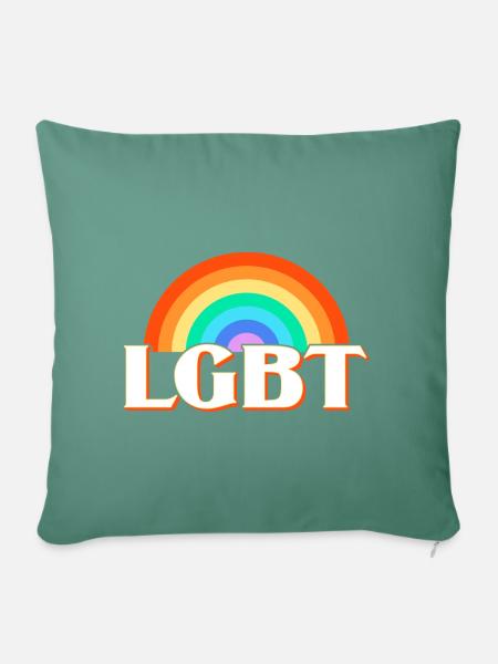 LGBT - Sofakissenbezug 45 x 45 cm - Tanngrün