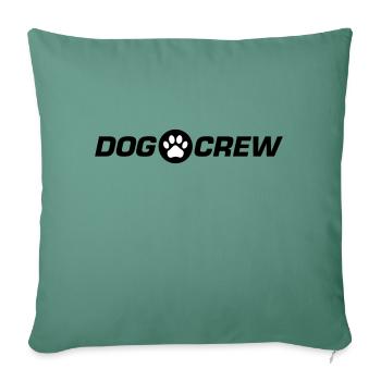 Chien Crew Patte de Chien - Housse de coussin décorative 45 x 45 cm - vert sapin - Devant