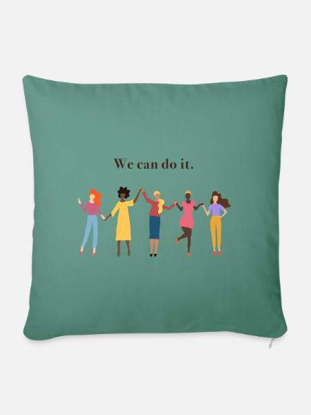 Womens Day - Sofakissenbezug 45 x 45 cm - Tanngrün