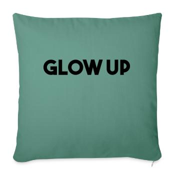 GLOW UP - Sofa pillowcase 17,3'' x 17,3'' (45 x 45 cm) - cypress green - Front