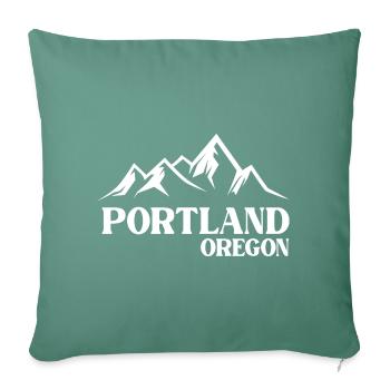 Portland - Sofakissenbezug 45 x 45 cm - Tanngrün - Vorne