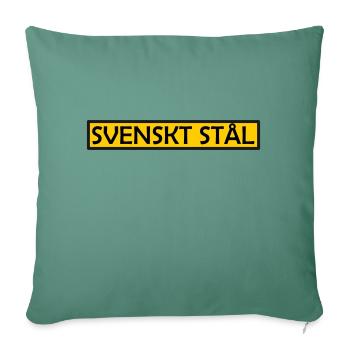 Acier suédois - Housse de coussin décorative 45 x 45 cm - vert sapin - Devant
