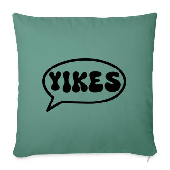 Yikes - Sofa pillowcase 17,3'' x 17,3'' (45 x 45 cm) - cypress green - Front