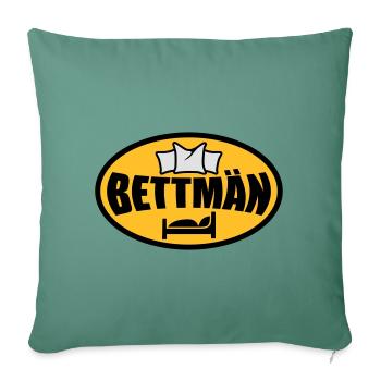 Bettmän | BettMan - Housse de coussin décorative 45 x 45 cm - vert sapin - Devant