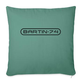 Bartın - Housse de coussin décorative 45 x 45 cm - vert sapin - Devant