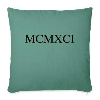 1991 - Sofa pillowcase 17,3'' x 17,3'' (45 x 45 cm) - cypress green - Front