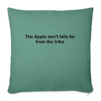 The apple - Sofa pillowcase 17,3'' x 17,3'' (45 x 45 cm) - cypress green - Front