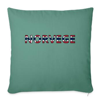 Flagge von Norwegen - Sofakissenbezug 45 x 45 cm - Tanngrün - Vorne