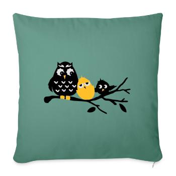 Amis - Housse de coussin décorative 45 x 45 cm - vert sapin - Devant