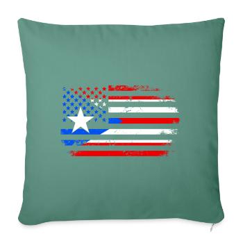 Puerto Rico - Sofa pillowcase 17,3'' x 17,3'' (45 x 45 cm) - cypress green - Front