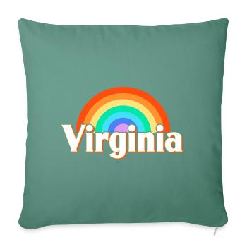 Virginia - Sofa pillowcase 17,3'' x 17,3'' (45 x 45 cm) - cypress green - Front