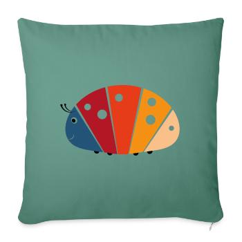 Chenille Immersatt - Housse de coussin décorative 45 x 45 cm - vert sapin - Devant
