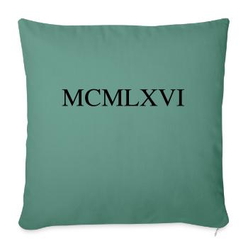 1966 - Sofa pillowcase 17,3'' x 17,3'' (45 x 45 cm) - cypress green - Front