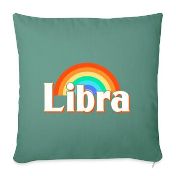 Zodiac sign Libra - Sofa pillowcase 17,3'' x 17,3'' (45 x 45 cm) - cypress green - Front