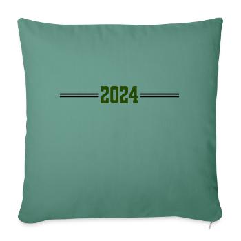 2024 - Sofa pillowcase 17,3'' x 17,3'' (45 x 45 cm) - cypress green - Front