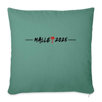 Malle 2025 - Housse de coussin décorative 45 x 45 cm - vert sapin - Devant