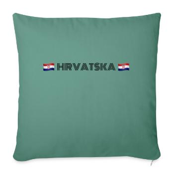Hrvatska - Sofakissenbezug 45 x 45 cm - Tanngrün - Vorne