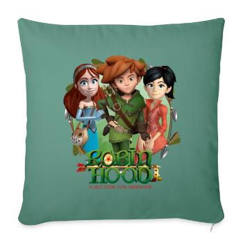 Robin Hood Marian Und Scarlett Gruppenbild - Sofakissenbezug 45 x 45 cm - Tanngrün - Vorne