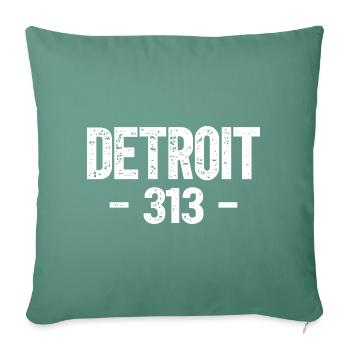 Detroit - Housse de coussin décorative 45 x 45 cm - vert sapin - Devant