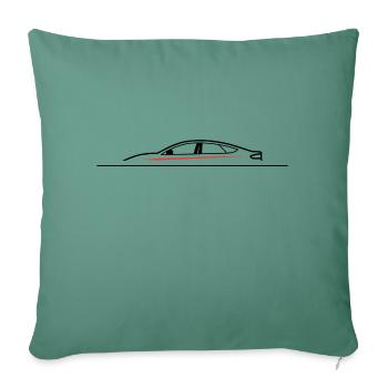 Car Silouhette - Sofa pillowcase 17,3'' x 17,3'' (45 x 45 cm) - cypress green - Front