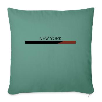 New York - Sofa pillowcase 17,3'' x 17,3'' (45 x 45 cm) - cypress green - Front