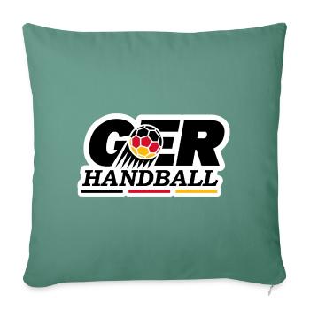 GERMANY HANDBALL PASSION - Sofa pillowcase 17,3'' x 17,3'' (45 x 45 cm) - cypress green - Front