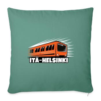 METRO ITÄ-HELSINKI T-Shirts, Hoodies, Gifts, etc. - Sofa pillowcase 17,3'' x 17,3'' (45 x 45 cm) - cypress green - Front