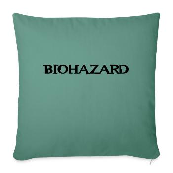 Biohazard__V004 - Housse de coussin décorative 45 x 45 cm - vert sapin - Devant