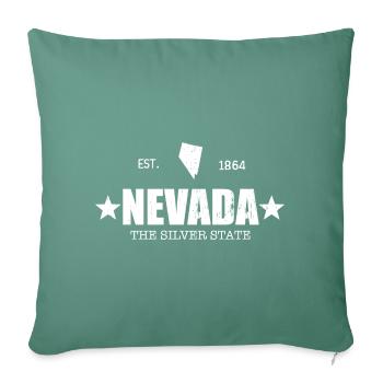 Nevada the Silver State Vintage Look - Sofakissenbezug 45 x 45 cm - Tanngrün - Vorne