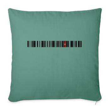Sivas 58 - Housse de coussin décorative 45 x 45 cm - vert sapin - Devant