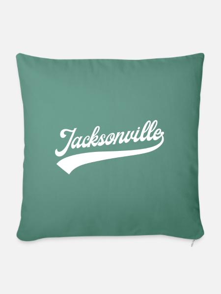 Jacksonville Florida - Sofakissenbezug 45 x 45 cm - Tanngrün