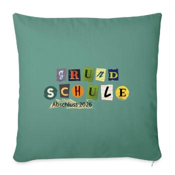 Schulabschluss 2026 - Sofakissenbezug 45 x 45 cm - Tanngrün - Vorne