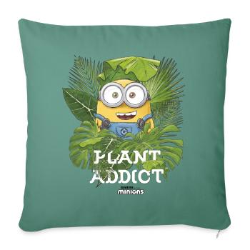 Minions Plant Addict With Green Plants - Sofa pillowcase 17,3'' x 17,3'' (45 x 45 cm) - cypress green - Front