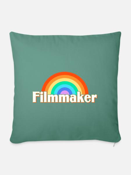 Filmemacher - Sofakissenbezug 45 x 45 cm - Tanngrün