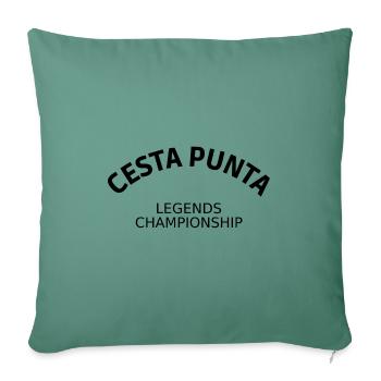 CESTA PUNTA LEGENDS CHAMPIONSHIP - PELOTE BASQUE - Housse de coussin décorative 45 x 45 cm - vert sapin - Devant