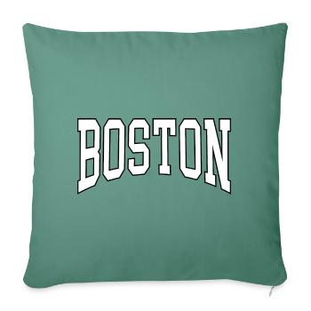 Boston - Sofa pillowcase 17,3'' x 17,3'' (45 x 45 cm) - cypress green - Front