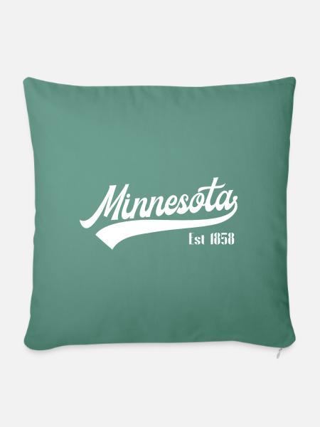 Minnesota - Sofakissenbezug 45 x 45 cm - Tanngrün