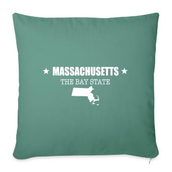 Massachusetts - Sofa pillowcase 17,3'' x 17,3'' (45 x 45 cm) - cypress green - Front