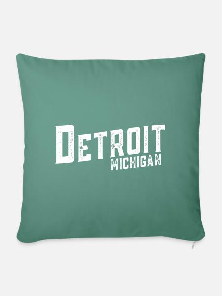 Detroit - Sofakissenbezug 45 x 45 cm - Tanngrün