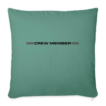 Crew Member - Sofa pillowcase 17,3'' x 17,3'' (45 x 45 cm) - cypress green - Front