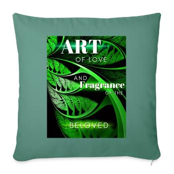 ART DE L’AMOUR Design - Housse de coussin décorative 45 x 45 cm - vert sapin - Devant