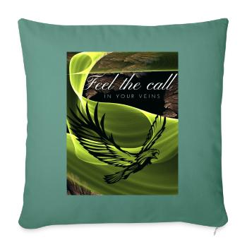 Feel the call Design - Sofakissenbezug 45 x 45 cm - Tanngrün - Vorne