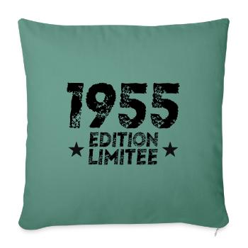 1955 Limited Edition Geburtstagsgeschenk!! - Sofakissenbezug 45 x 45 cm - Tanngrün - Vorne